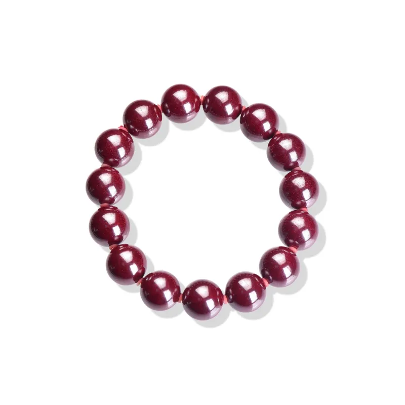 Gu He Natural Cinnabar Jade Bracelets Men's-28