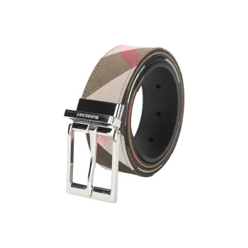 Burberry Leather Belts Men's Multicolor Width 3CM