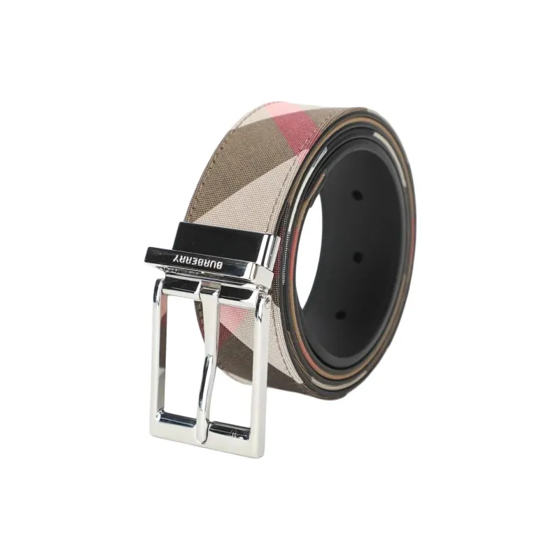 Burberry Leather Belts Men's Multicolor Width 3CM-0