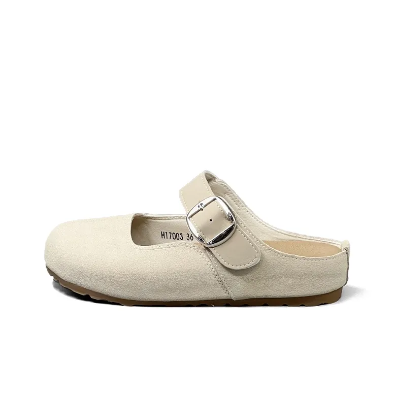 Shougu Rubber Sole Quiet Odor Resistant Closed Toe Slippers Women's-8