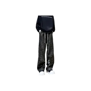 FFOMKE Jeans Unisex Leopard Print