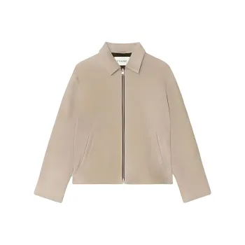 FRAME SS24 Leather Jacket Men's Beige