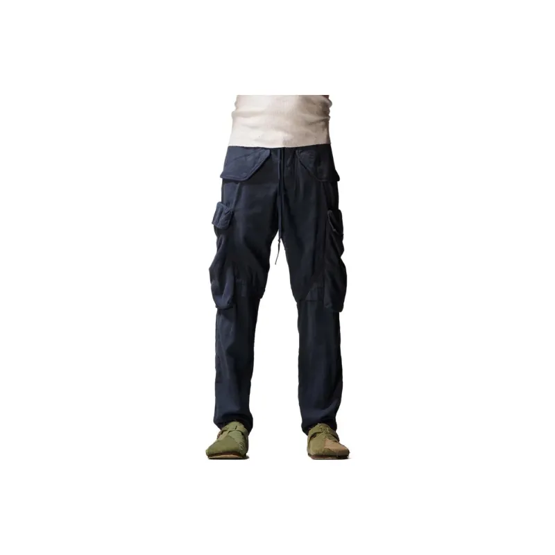 GREG LAUREN Cargo Pants Men's Marine Blue-0