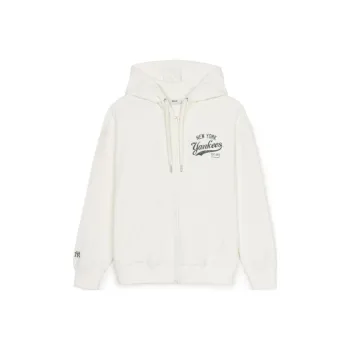 MLB Varsity New York Yankees Jackets Coats Unisex Cream
