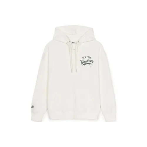 MLB Varsity New York Yankees Jackets Coats Unisex Cream