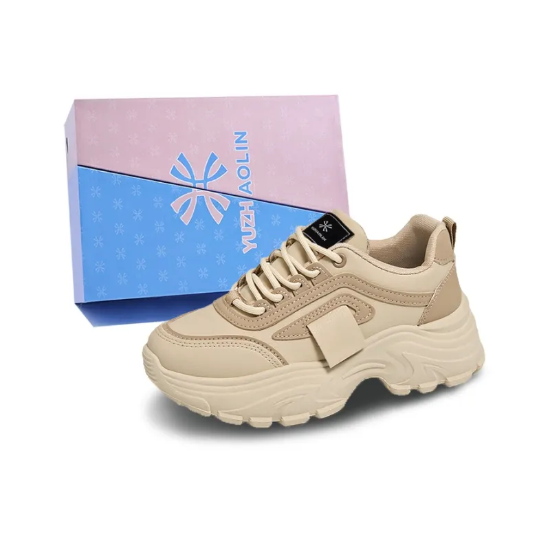 YUZHAOLIN Abrasion Resistant Slip Resistant Chunky Sneakers Women's-9
