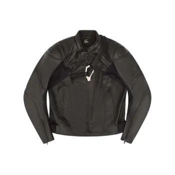 HELIOT EMIL x Alpinestars Reserve SS24 Leather Jacket Unisex Black