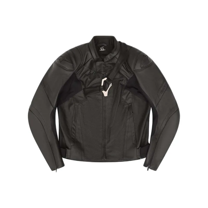 HELIOT EMIL x Alpinestars Reserve SS24 Leather Jacket Unisex Black-0