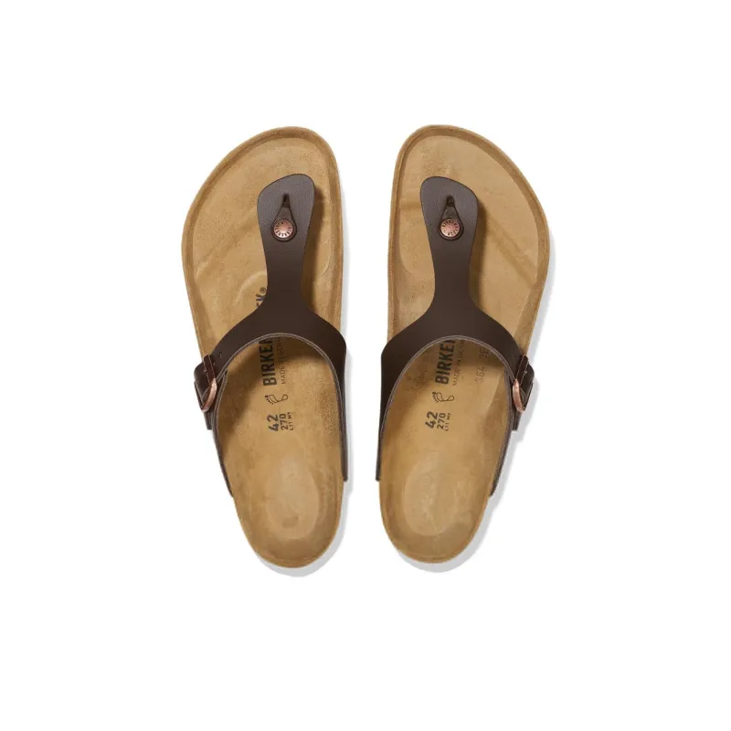 Birkenstock Gizeh Flip Flops Unisex Brown Regular Loose Fit-2