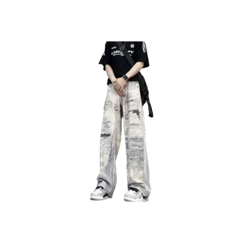UPXIW Jeans Unisex Light Blue