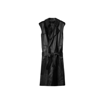 Burberry Leather Trench Coat