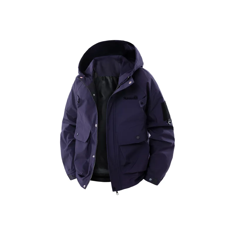 S.k. Manor Hill Coat Unisex Dark Purple-0