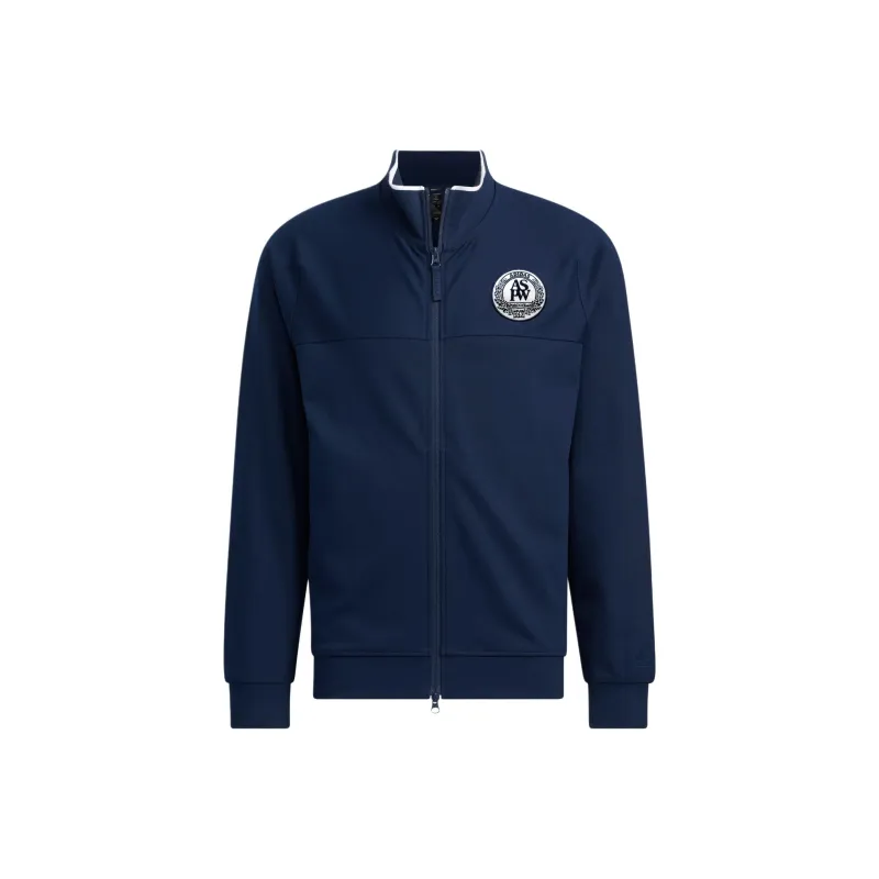 Adidas Verbiage Knit Jacket Jackets Coats Men's College Navy-1
