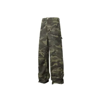 ELCORO Jeans Men's Green Camouflage