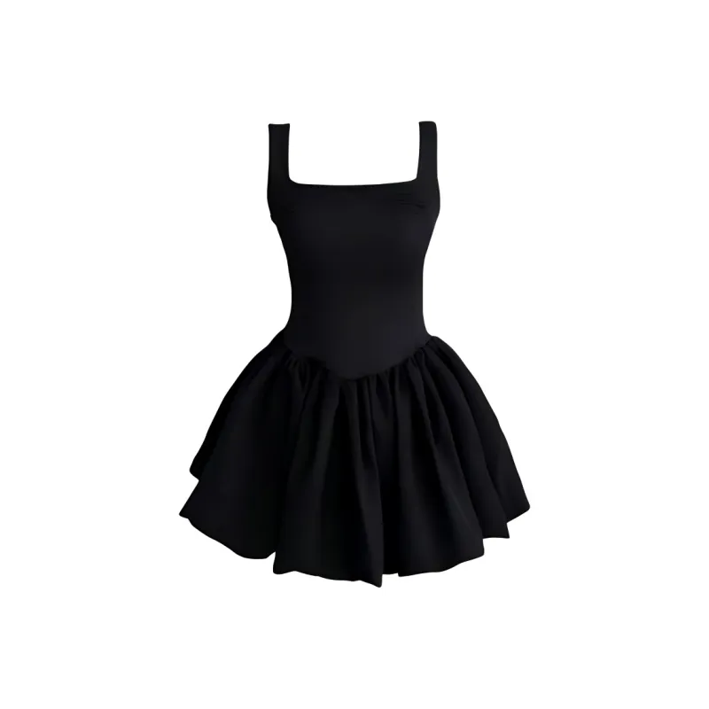 DOSOHEB Slip Dress Women's Black-1