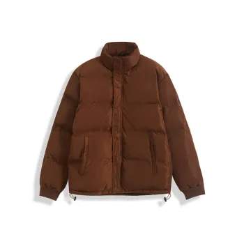 I'm David Puffer Jacket Unisex Brown