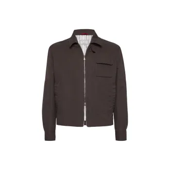 Brunello Cucinelli Long Sleeved Zipped Jacket
