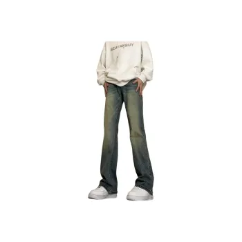 MGXEK Jeans Unisex Vintage Blue