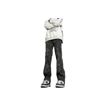 FOREVER 21 Jeans Unisex Camouflage Black