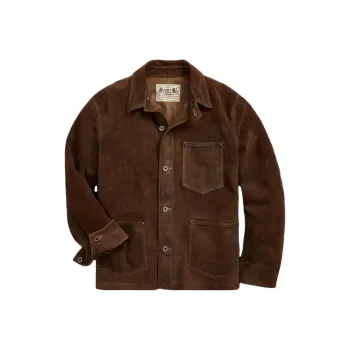 Polo Ralph Lauren SS23 Leather Jacket Men's Dark Brown