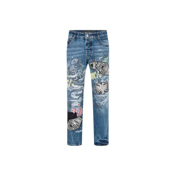 JOHN RICHMOND FW22 Slim Fit Pants Jeans Men's Blue