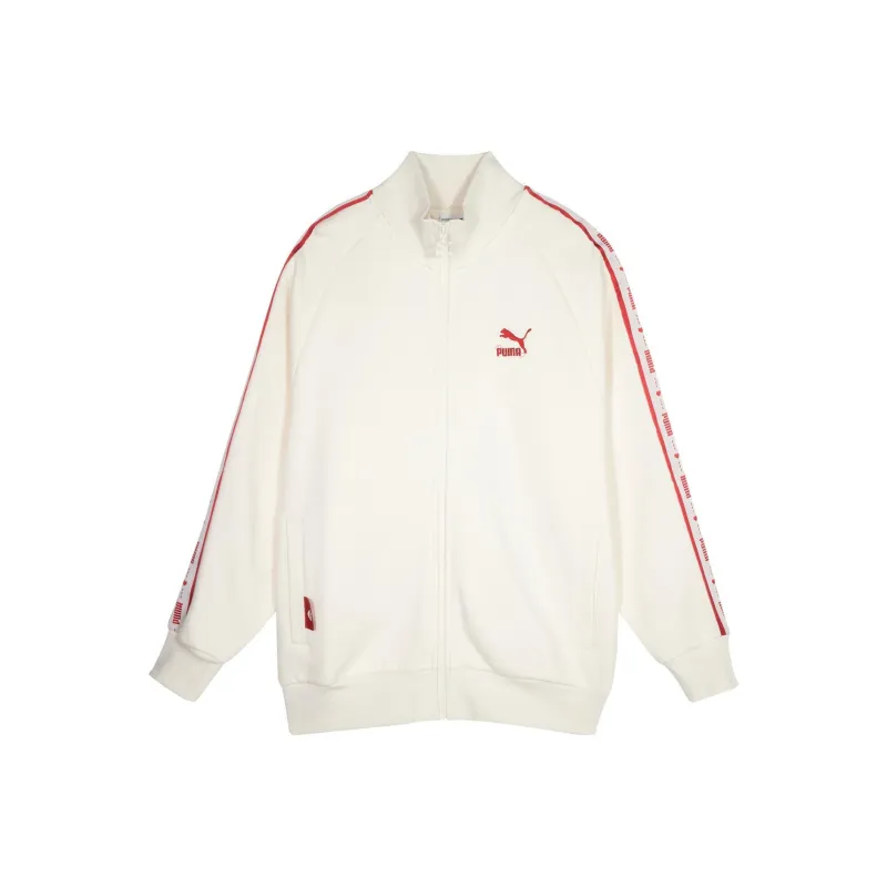 PUMA TRACK JACKET Jackets Coats Unisex Ecru-0