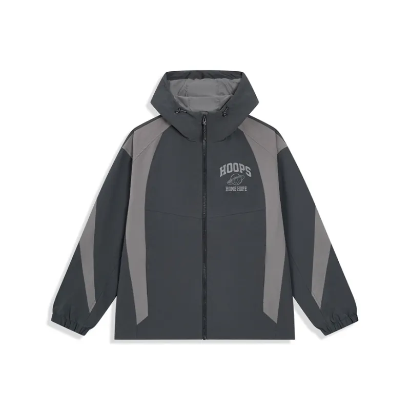 XTEP Basketball Collection Jacket Men's Ox Horn Gray/Subdued Gray-0