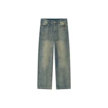 TUXIANSEN Jeans Unisex Washed Denim