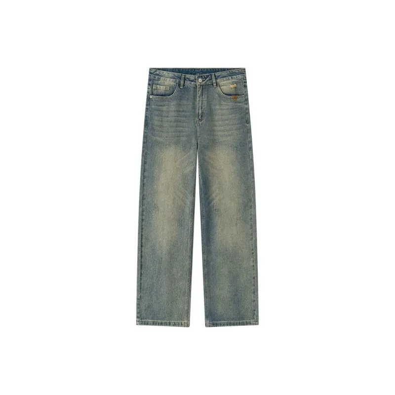 TUXIANSEN Jeans Unisex Washed Denim-0