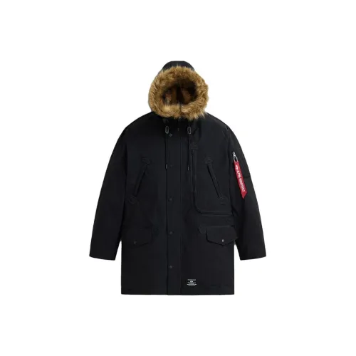 Alpha Industries Parka Coats Men Black