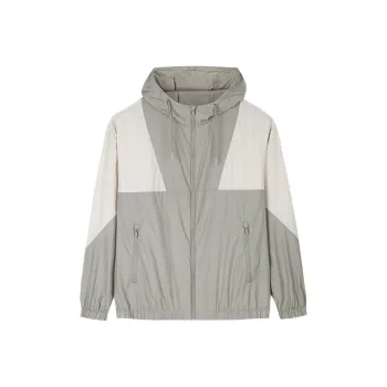 CHAOJIANTA Jackets Coats Men's Smoke Gray/White Limestone