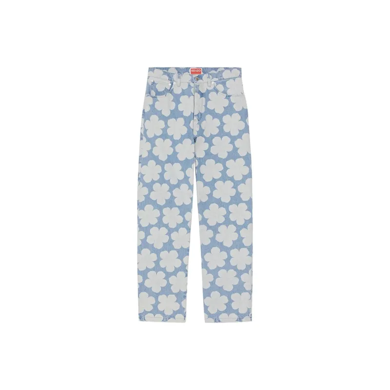 KENZO Printed Loose Fit Jeans-0