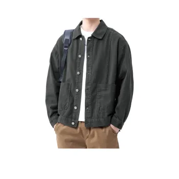 Tonlion Denim Jacket Unisex Dark Gray