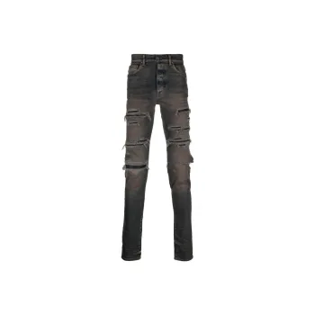 AMIRI Leather Thrasher Jeans