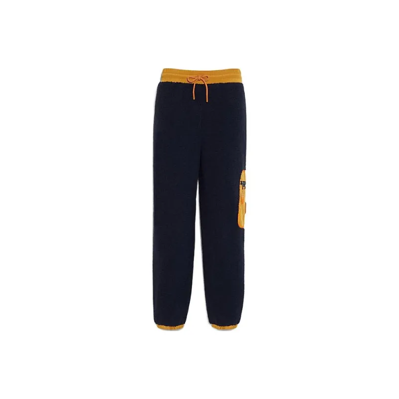 COACH FW22 Knitted Sports Pants Men's Navy Blue-0