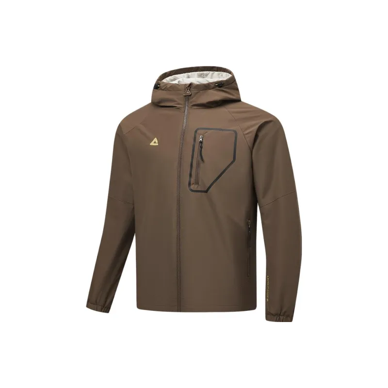 PEAK Trench Coats Men Charcoal Gray Brown-0