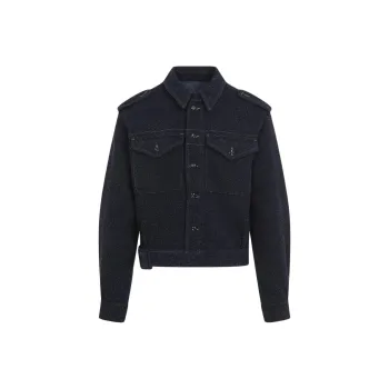 Givenchy Collared Button Up Denim Jacket