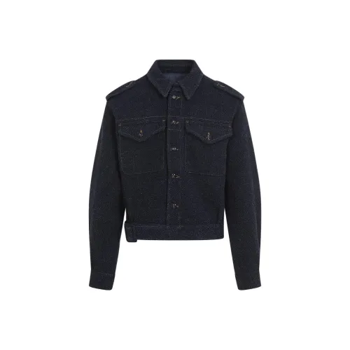 Givenchy Collared Button Up Denim Jacket