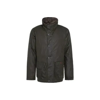 BARBOUR Saltburn Waxed Jacket Jackets Coats Men's Green