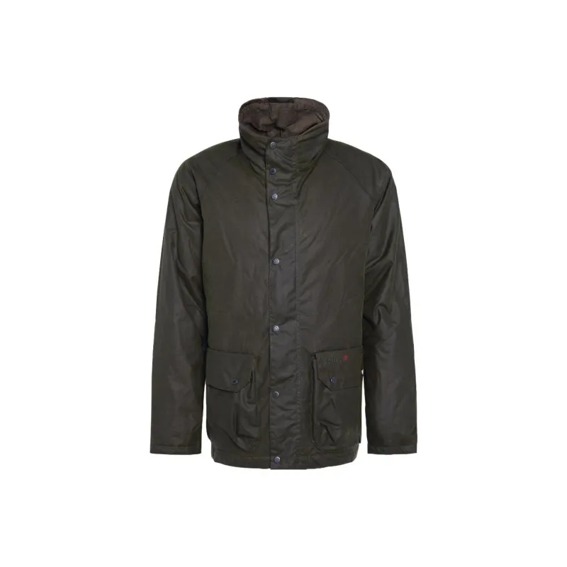 BARBOUR Saltburn Waxed Jacket Jackets Coats Men's Green-0