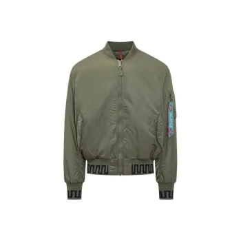 Alanui Classic Logo Detailed Bomber Jacket