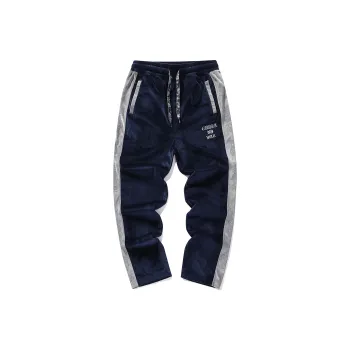 Guuka Knitted Sweatpants Unisex Navy Blue