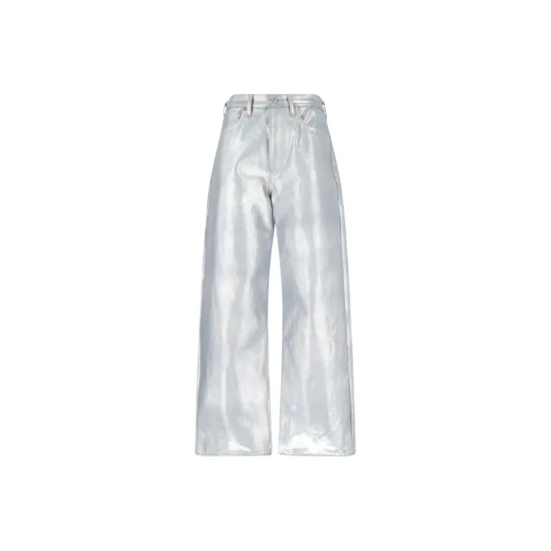 JUNYA WATANABE Wide Leg Metallic Trousers-0