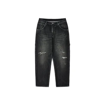 TEKABLU Jeans Men's Washed Black