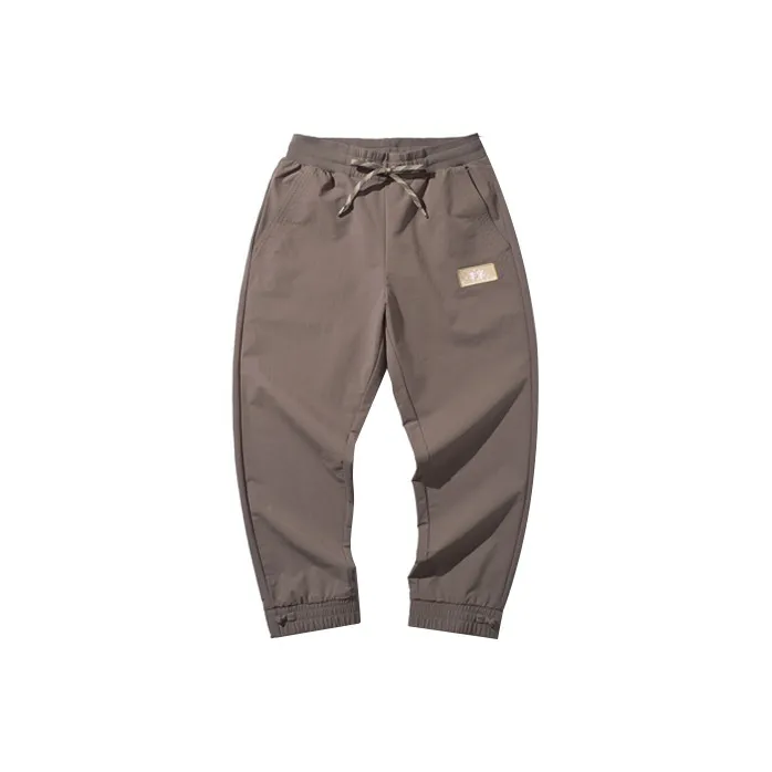 LINING Casual Pants Men Solder Iron Umber-0