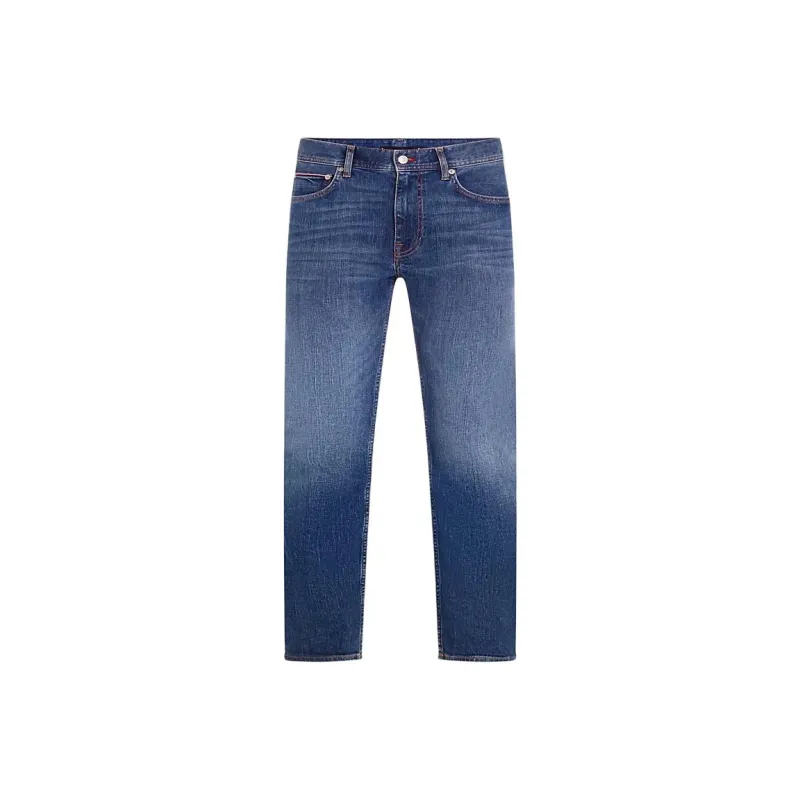 Tommy Hilfiger Denton Fitted Straight Faded Jeans Jeans Men's Blue-0