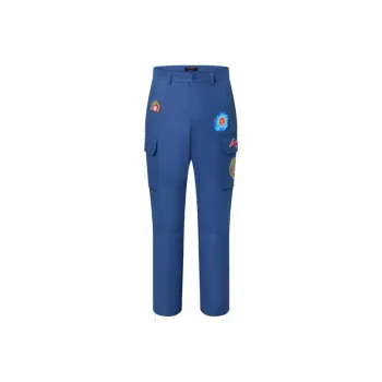 LOUIS VUITTON Louis Vuitton X Yayoi Kusama SS23 Cargo Pants Men's Blue
