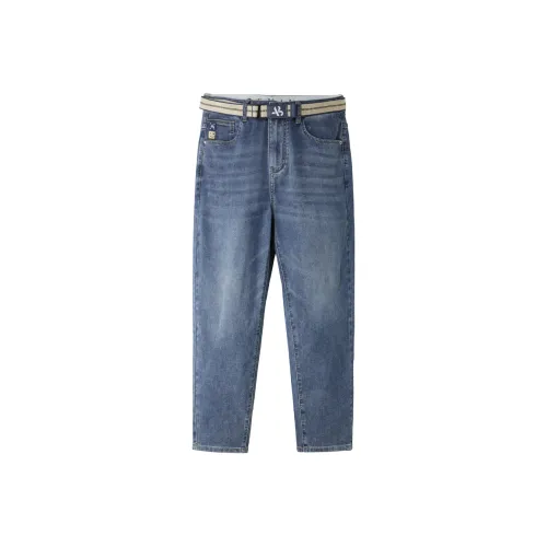 HLA Jeans Men Blue Gray Denim Gradient Light C0