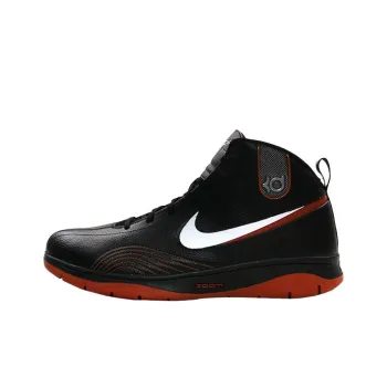 Nike KD 1 Anti Slip Wear Resistant High Top Basketball Shoes Men's Black Red