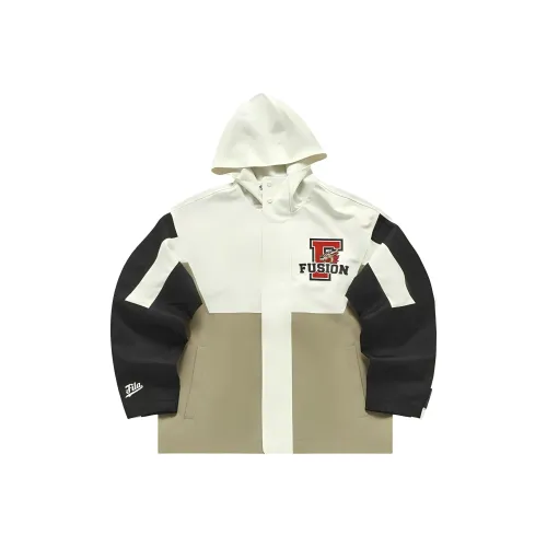 FILA FUSION Jackets Coats Men's Dark Brownish Beige